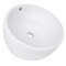Nantucket Sinks Round White Vessel Sink With Overflow NSV213 - alternate 4